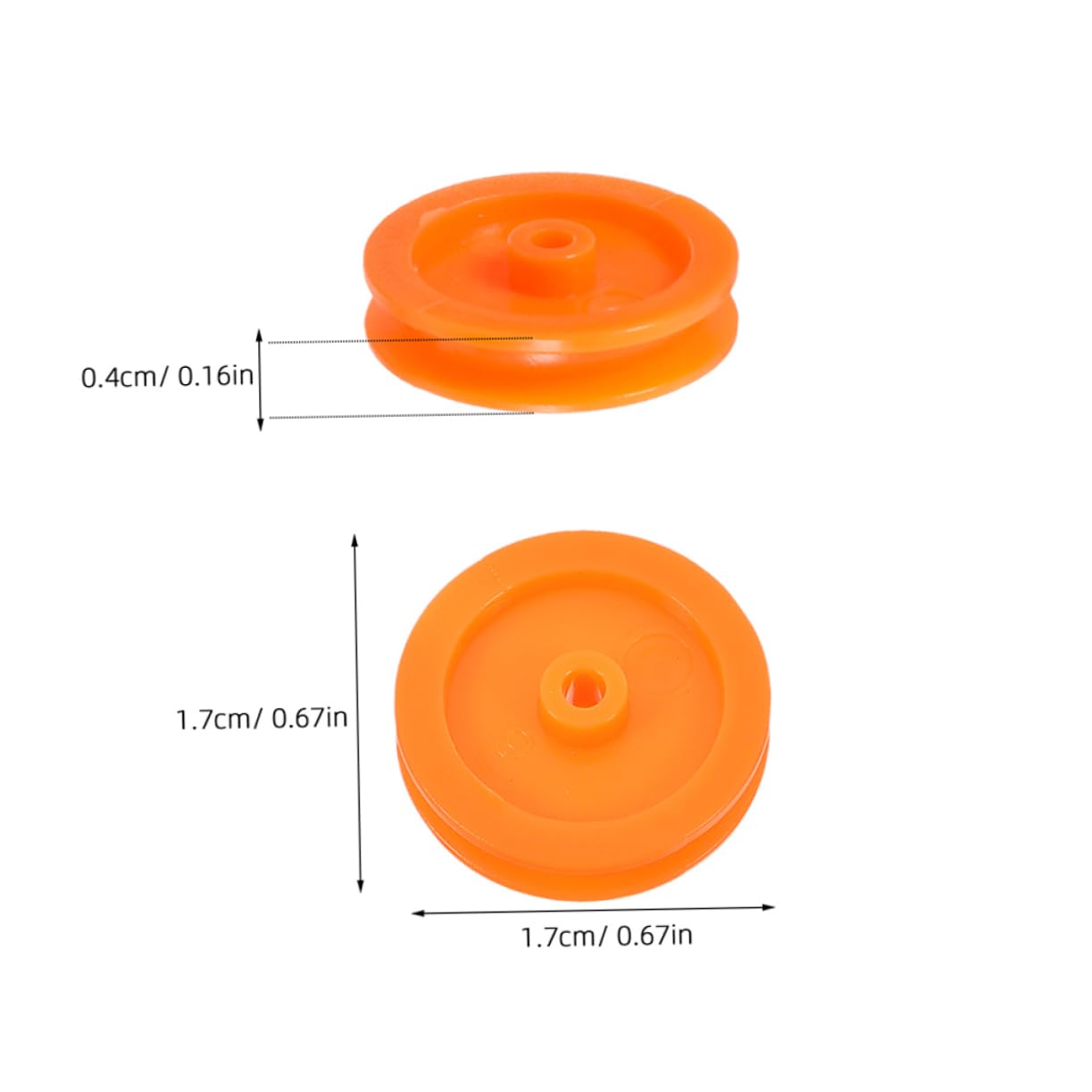 CHILDWEET 50pcs Moving Pulley Wheel Plastic Pulley System for Diy Models High Durability Gear Replacement