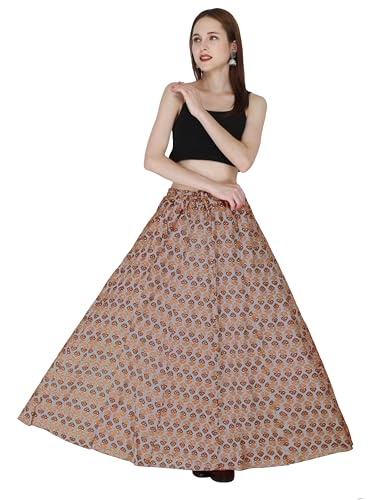 Image of Sttoffa Cotton Printed Women Wear Maxi Long Skirt 40 inch inch Full Length