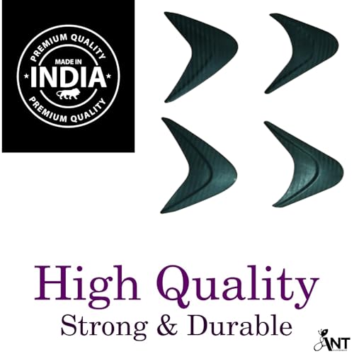 Image of TATA Punch Car Bumper Protector Guard Black Set of 4(Black,TATA Punch /Unbreakable Material) Before Use Clean Surface with Soap