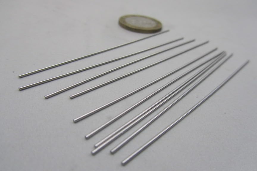 316 Stainless Steel Hardened Shaft .031" Diameter x 3" Long 10 pcs