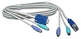 TRENDnet PS2 VGA Combo KVM Male to Male Cable, 6 Feet, TK-C06