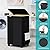 BlissTotes Laundry Basket Laundry Hamper with Lid, Collapsible Slim Laundry Hampers, Laundry Bin, Clothes Hamper Basket with Internal Support & Wheels & Handles for Bathroom, Bedroom (75L, Black)