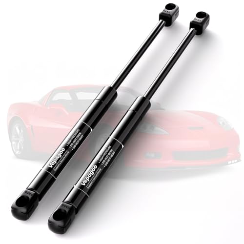 Vérins à gaz capot avant robustes en acier noir pour Chevrolet Corvette C6 Z06 et ZR1