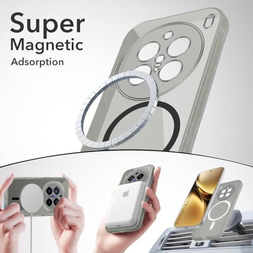 Image of Jkobi Lifetime Anti-Yellow MagSafe Compatible Clear Back Cover Case for Vivo X200 Pro (Sleek Hard Crystal | Shockproof and Camera Protection)