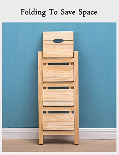 Échelles en bois noble : étagère de rangement et banc à chaussures chic - 4