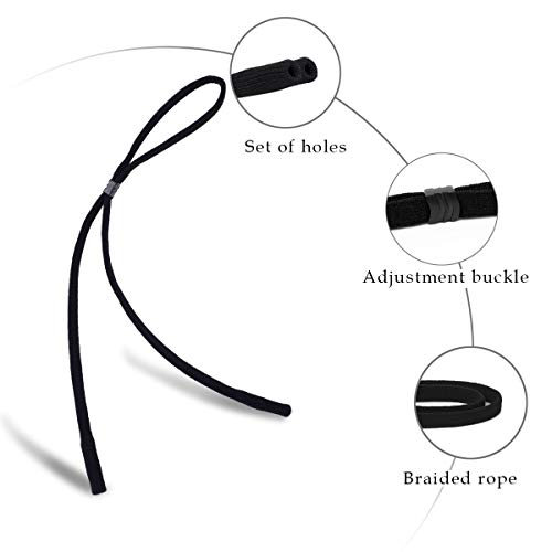 HALF CRESCEN Glasses Strap (2 PCS) Sports Eyeglass Strap Adjustable Sunglasses Retainer for Men Women