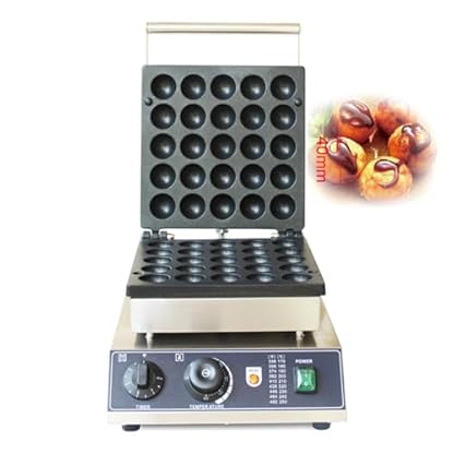 Kommerzielle Fritteuse Kommerzieller 25-Loch-Bombenbrenner, Poffertjes-Grillmaschine, kleine Kuchen-Backausrüstung, Mini-Pfannkuchen-Snackmaschine, Dorayaki-Maschine – Bild 5