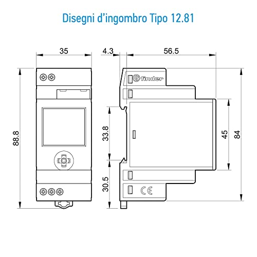 Finder 12.81.8.230.0000 ASTRO-Zeitschaltuhr mit Astroprogramm 1 Kanal NFC
