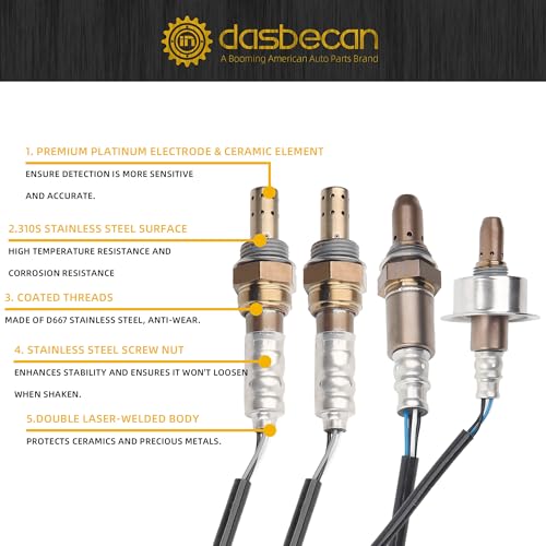 Sensor de Oxígeno O2 Compatible Nissan 4Pcs miniatura 6