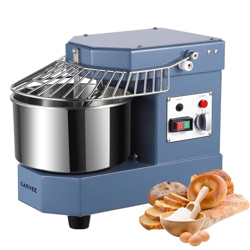 Garvee Commercial Dough Mixer 10.5 QT, 650W Dual Rotating Do...