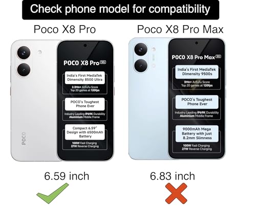 Image of FAD-E Tempered Glass Screen Protector Guard (without camera hole) for Poco X8 Pro 5G (6.59 inch)