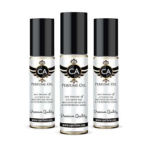 CA Perfume Impression of Let's Settle This Argument Like Adults Perfume Oil Amber Vanilla Scent Long Lasting Unisex Fragrance Travel Size TSA Ready for Day and Night Wear 0.33 Fl Oz 10ml (Pack of 3)