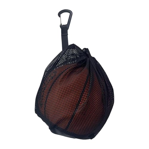 Bolsa de malla para pelotas: bolsa de malla de gran capacidad, fondo reforzado portátil, material fácil de llevar y de secado rápido | Soporte portátil para pelotas para entrenadores, jugadores