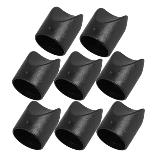 Tapones para patas de silla DOITOOL con base estabilizadora de plástico negro de 7/8" 2