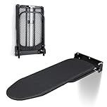 Duwee 12"×36" Wall Mounted Ironing Board,Folding Ironing Board Cabinet with Heat Resistant Cover,Compact Wall Mount Fold Down Iron Board for Small Spaces