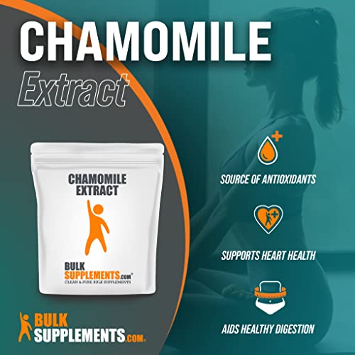 Bulksupplements.com Chamomile Extract Powder - Herbal Supplement For Mood Support - Sourced From Chamomile Flowers - Gluten Free - 800Mg Per Serving (250 Grams - 8.8 Oz) #TOP2