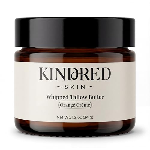 Kindred Skin Whipped Tallow Body Butter – Made with Grass-Fed Beef Tallow – Hydrating Face &...