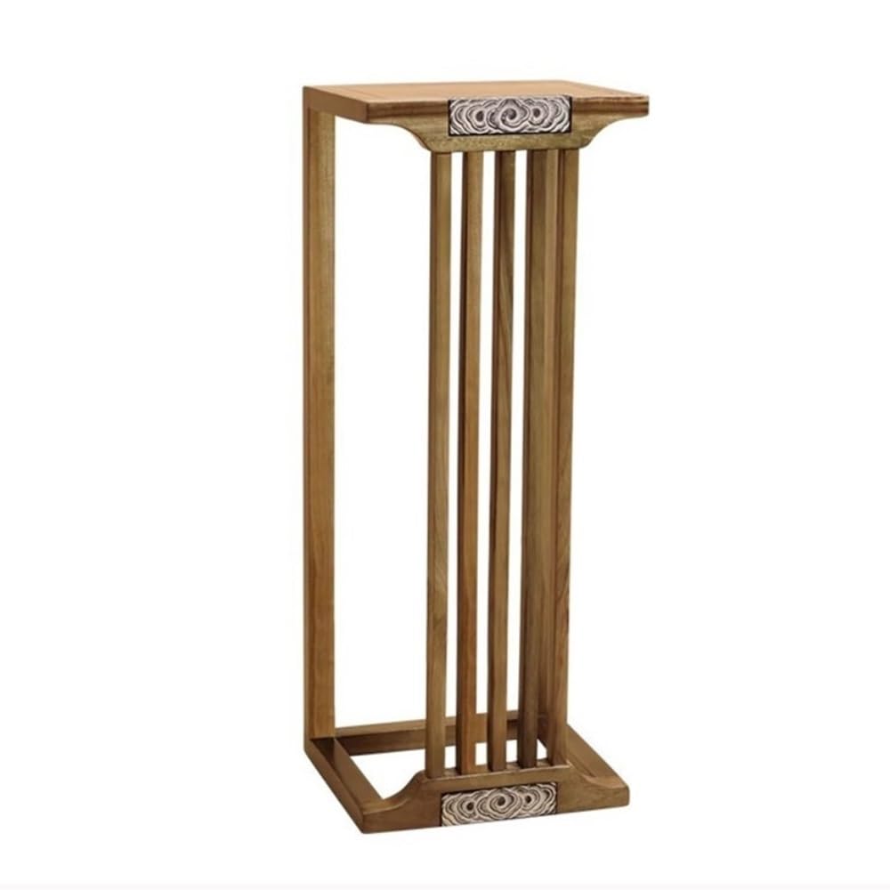 birene Vase Stand New Chinese Bonsai Ornament Decoration Rack, Living Room Balcony Entrance Flower Stand(M)