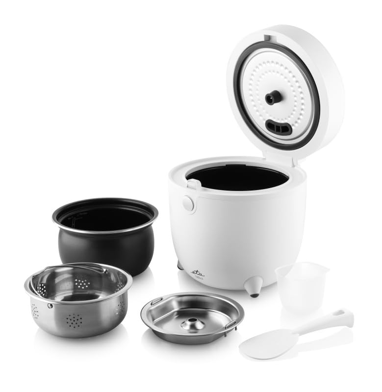 ETA Low Suger Cuociriso FitRice I 500 W I Volume contenitore 1,6 l I 5 programmi automatici + speciale programma a basso zucchero con fino al 40% in meno di carboidrati I per diabetici e figura