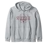 sevierville tennessee - etichetta sevierville tn felpa con cappuccio