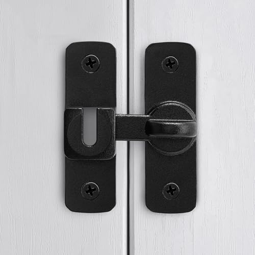 Loquet de porte de grange en alliage d'aluminium mat pour armoire et débarras