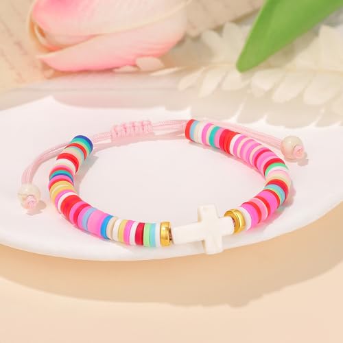 JoycuFF Best 2025 Kindergarten Graduation Gifts for Girls Her, Cute Heart Cross Bracelet Gifts for Girl, Graduation Gifts for Students Daughter Niece Granddaughter4