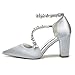 Imagen de EICOFF Zapatos de Tacón Vestir de Salón Cómodos para Mujer Dedo del pie Cerrado Tacón Alto Zapatos de Boda con Correa en el Tobillo Zapatos de Fiesta