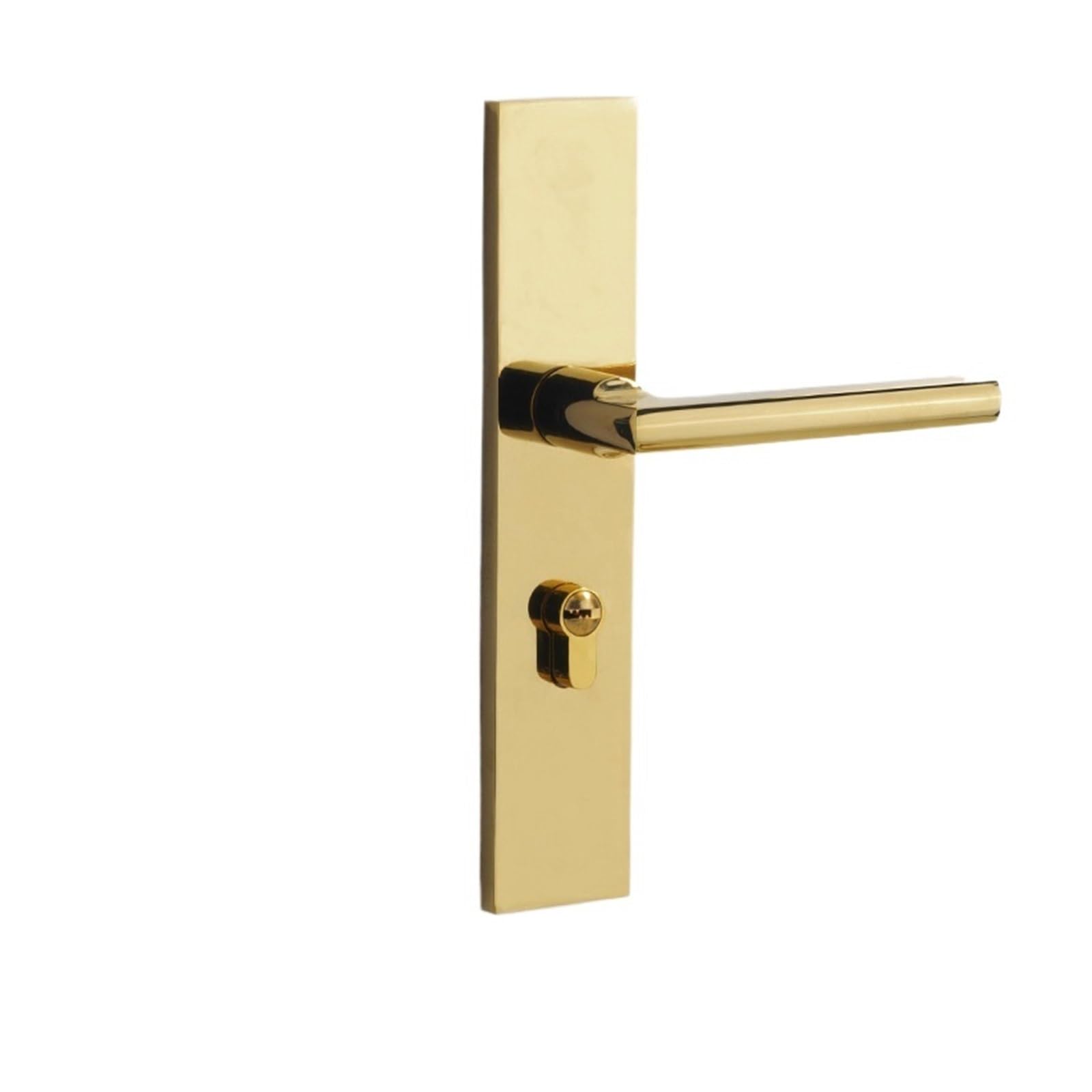 NYRXRYTCA Golden Indoor Bedroom Lock Household Wooden Door Lock Magnetic Silent Split Door Lock(Panel 001 gold 58 standard version F)