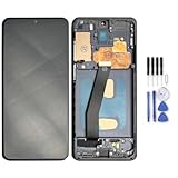  Wigento Für Samsung Galaxy S20 Display Full TFT LCD mit Rahmen Einheit Touch Ersatzteil Reparatur Schwarz (ohne Fingerprint)