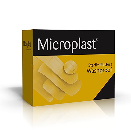 Microplast Washproof Adhesive Plasters 100-Piece Set, 7.5 cm x 2.5 cm Size