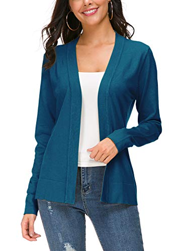 Urban CoCo Women's Long Sleeve Open Front Knit Cardigan Sweater