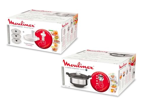 Moulinex Kit Accesorios vaporizador Cortador Verduras Cuisine Companion Robot