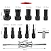 YuYBrightmi 12pcs Blind Hole Collet Bearing Puller Set,8-32mm Inner Bearing Extractor with Slide Hammer Internal Bearing Extractor Puller Kit for Motorcycles, ATVs, and Scooters etc