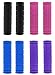4 Pares Puños Manillar Bicicleta, Hitopin Manillar de Goma, Manillar Antideslizante de Hongos de Goma, Adecuado para Bicicletas de Montaña Scooters (Rosa, Morado, Negro, Azul)