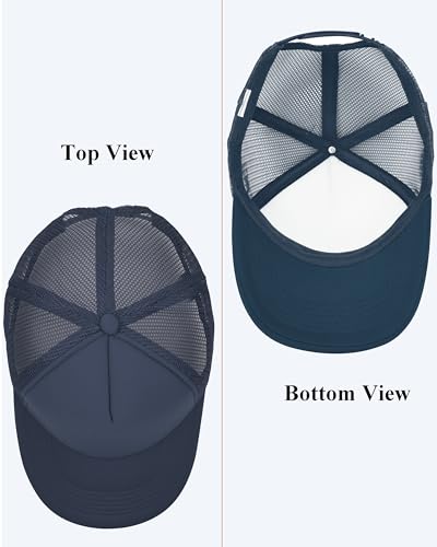 Image of Gelante Sublimation Blank Trucker Hats - Polyester Foam Mesh Snapback Baseball Cap