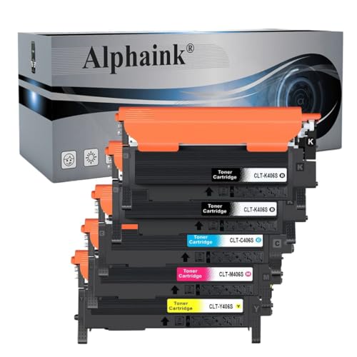 alphaink 5 Toner Compatibili con Samsung CLT-K406S CLT-C406S CLT-M406S CLT-Y406S per Samsung Xpress C460FW C410W C460 CLP-365 CLP-365W CLP-360 CLX-3305 CLX-3305FW C410W C460FW (2 neri, 1 x colore)