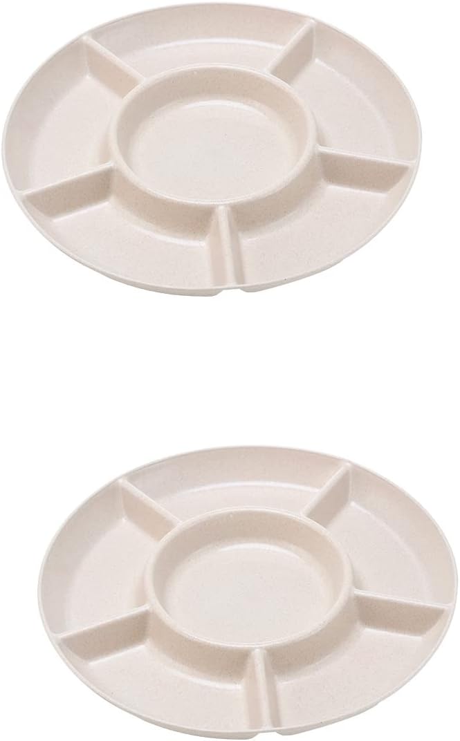 5 Snackteller Mit Fächern | Wiederverwendbare Snackschalen