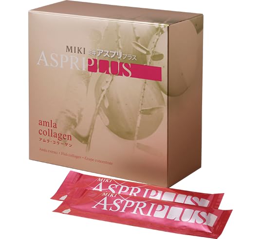 Amazon | 三基商事/ミキプルーン ミキ アスプリプラス 450g(15g×30本)4箱セット ケース売り まとめ売り アムラ コラーゲン スティックタイプ 持ち運び 使い切り | ノーブランド品 | コラーゲン