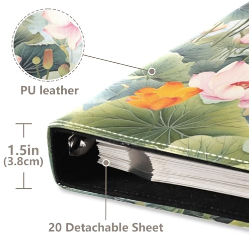 Álbum de Fotos DIY Autoadhesivo FLildon PU Cuero 3 Anillas 40 Páginas 8x10 para Memorias miniatura 4