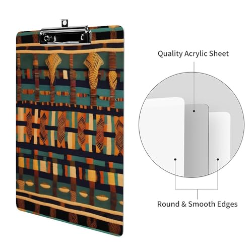 Porte-bloc africain tissé A4 durable grande capacité porte-document maison
