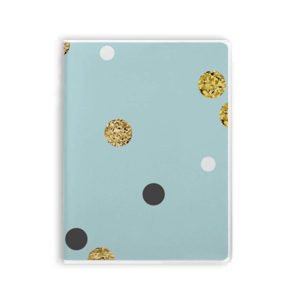 Carnet de notes à couverture souple moderne avec lignes et dorures - 4