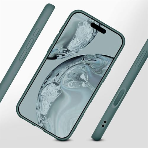 Coque silicone iPhone Air bleu pétrole pour le quotidien