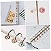 Veemoon 20pcs Loose Leaf Hole Protectors Binder Hole Repair Stickers Sturdy Page Reinforcement Labels Sticker for Scrapbook Accessories