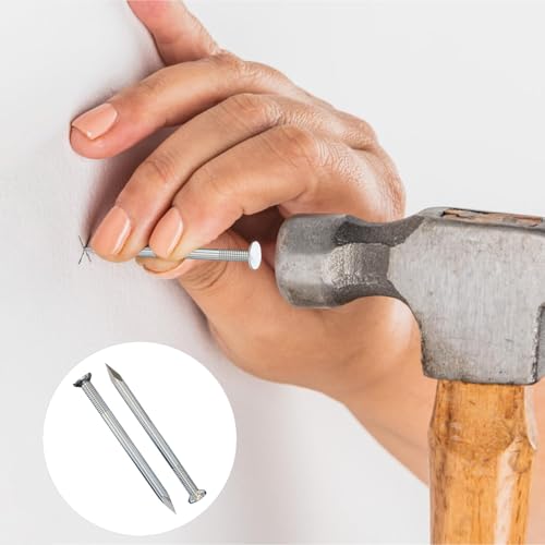 120 Stück Nägel 20mm Stahlnägel Beton für Bilder Nagel Kleine Nägel Wand für Betonwände Betonnägel Bilderrahmen Nagel Holzarbeiten Ziegelstein Nägel Bilder Aufhängen Holznägel Wandnägel für Bilder