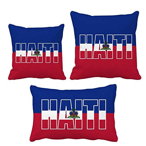Coussin drapeau haïtien ensemble insérer coussin accueil sofa decor salon - 2
