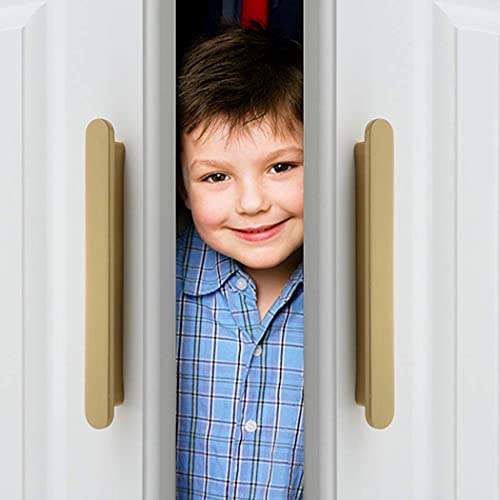 WYNWJ Zieht Griffe Griff,1 Stück Möbelgriff Schrank Schrankgriffe Aus Massivem Kupfer Schubladengriffe 100% Reines Kupfer Glod/95Mm-Hole Distance 64Mm - Image 7