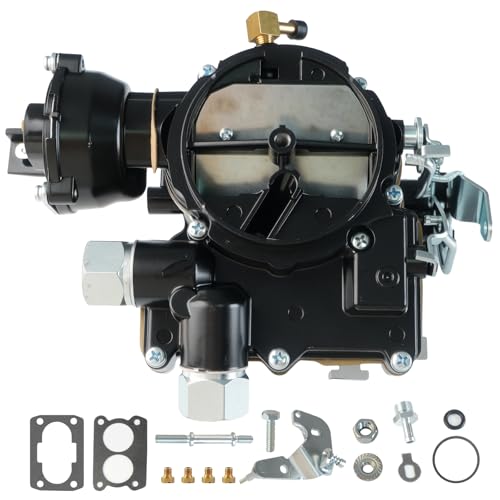 Black 3310-864940A01 Marine Carburetor For Mercruiser 3.0 L 2.5L 2 Barrel Carburetor 4Cyl Engine With Electric Choke Long Linkage Gasket Jets Replace 8M0045397