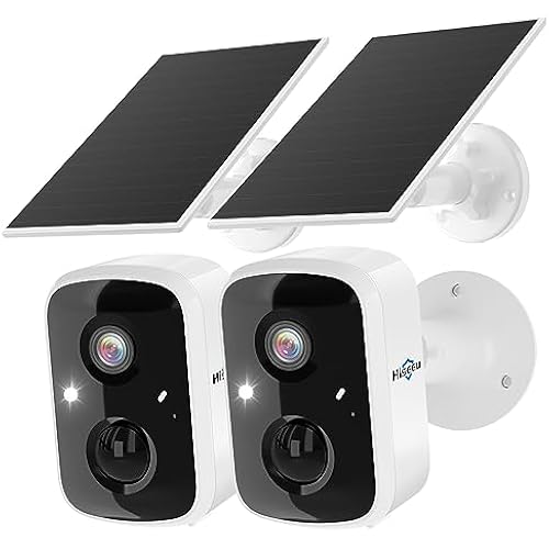 Hiseeu 2K 4MP Solar Security Cameras Wireless Outdoor, 2.4G/5G Home WiFi