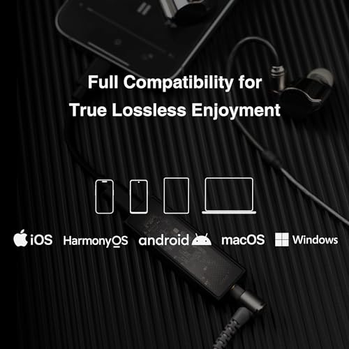 Image of Questyle M12i HiFi Headphone Amplifier [MFi Certified] Portable USB DAC Lossless Mini Audio Amps Supports PCM 768kHz /DSD512 with 3.5mm Outputs High Resolution for Smartphones /PC /Laptops