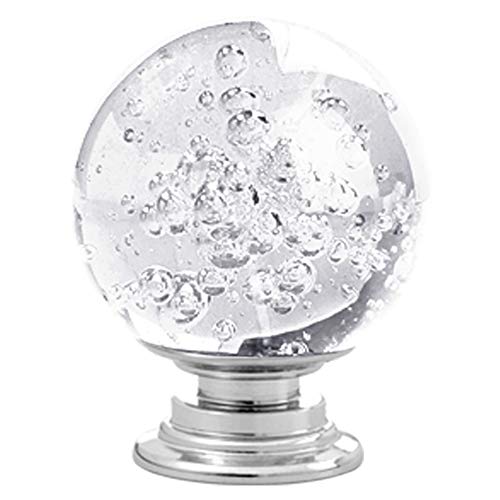 Anjuu 12 Pcs 30Mm Round Shape Bubble Crystal Glass Cabinet Knobs With Screws Drawer Knob Pull Handle Used For Kitchen, Dresser, Door, Cupboard (Clear) #TOP4